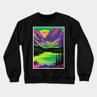 Camping Enthusiast Kindness in the Wilderness Vintage Aesthetic 60s Crewneck Sweatshirt